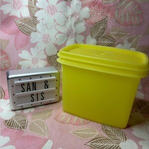 Tupperware Bright Yellow Storage Container